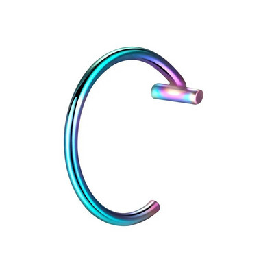 Piercing pentru nas fals din oțel inoxidabil de 10 mm Inele pentru sept inele C Clip pentru buze Cercei Inel pentru nas fals Bijuterii pentru corp pentru femei, fără perforare