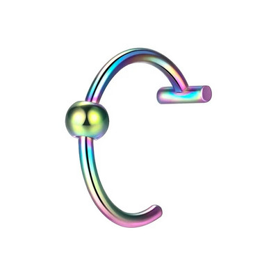 Piercing pentru nas fals din oțel inoxidabil de 10 mm Inele pentru sept inele C Clip pentru buze Cercei Inel pentru nas fals Bijuterii pentru corp pentru femei, fără perforare