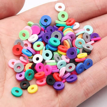 6mm Boho Slice Polymer Clay Chip Beads For Handmade Supplies DIY Jewelry Making Earrings Κολιέ Βραχιόλι Αξεσουάρ 200τμχ
