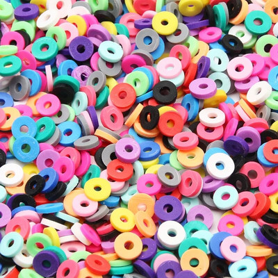 Mărgele din argilă polimerică Boho de 6 mm pentru articole lucrate manual Fabricarea de bijuterii DIY, cercei, colier, brățări, accesorii 200 buc