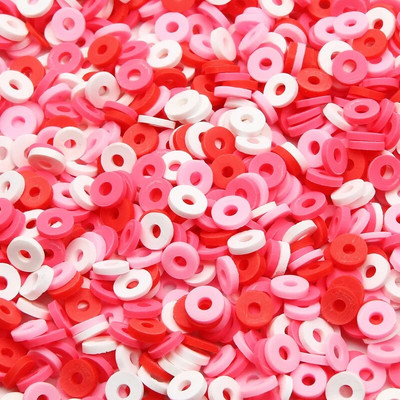 Mărgele din argilă polimerică Boho de 6 mm pentru articole lucrate manual Fabricarea de bijuterii DIY, cercei, colier, brățări, accesorii 200 buc