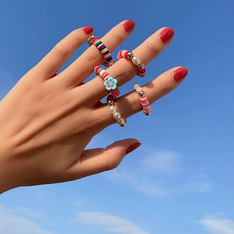 Mărgele din argilă polimerică Boho de 6 mm pentru articole lucrate manual Fabricarea de bijuterii DIY, cercei, colier, brățări, accesorii 200 buc