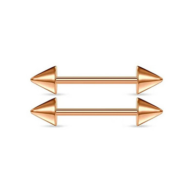 WKOUD 14G prstenovi za jezik od kirurškog čelika, ravne bradavice za bradavice, nakit za piercing za bradavice, dugi prsteni za jezik s mostom od utega