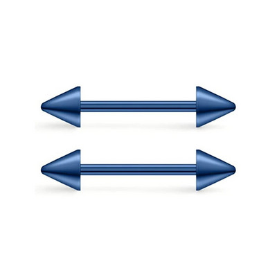 WKOUD 14G prstenovi za jezik od kirurškog čelika, ravne bradavice za bradavice, nakit za piercing za bradavice, dugi prsteni za jezik s mostom od utega