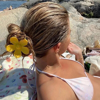 Κορέα Κλιπ μαλλιών σε σχήμα λουλουδιού για γυναίκες κορίτσια Barrette Crab Hair Claws Αλογοουρά φουρκέτες Αξεσουάρ κεφαλής Barrette μπάνιου