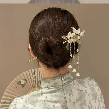 Κλασικές κινέζικες καρφίτσες για γυναικεία λουλούδια πεταλούδα Φρέσκιες χειροποίητες φουρκέτες Charm Κοσμήματα Αξεσουάρ Στολίδια για τα μαλλιά