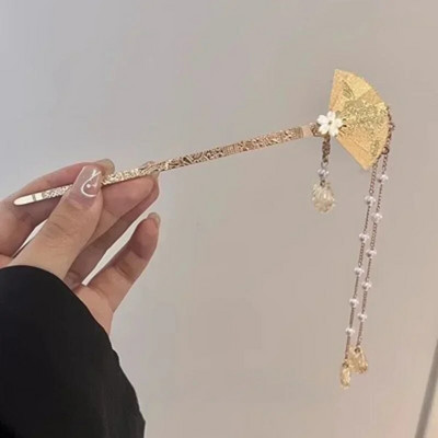 Klasiskās ķīniešu matu sprādzes sievietēm tauriņš Flower Star Fresh roku darbs matu sprādzes Šarms Rotaslietas Aksesuāri Matu rotājumi