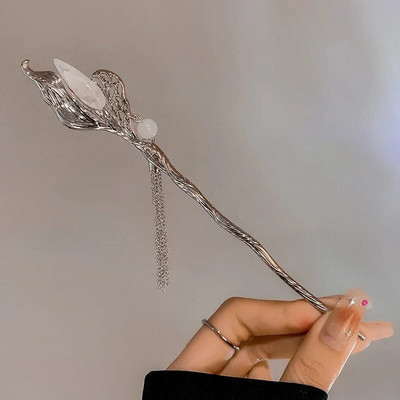 Klasiskās ķīniešu matu sprādzes sievietēm tauriņš Flower Star Fresh roku darbs matu sprādzes Šarms Rotaslietas Aksesuāri Matu rotājumi