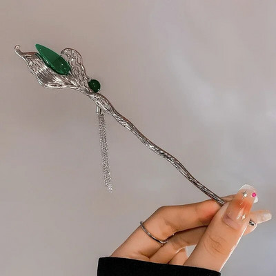 Klasiskās ķīniešu matu sprādzes sievietēm tauriņš Flower Star Fresh roku darbs matu sprādzes Šarms Rotaslietas Aksesuāri Matu rotājumi