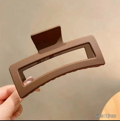 Κορεατικά Μεγάλα Μασίφ Μαλλιά Νύχι Κομψές φουρκέτες Barrette Κλιπ μαλλιών καβούρι για γυναίκες Κορίτσια τετράγωνα καλύμματα κεφαλής Αξεσουάρ μαλλιών Κοσμήματα