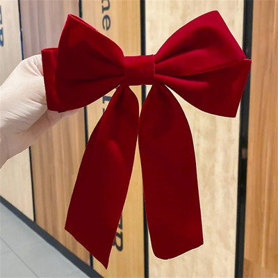 Vintage samta loka matu sprādze, liela vienkrāsaina lente, zirgaste, barrette matu sprādze sievietēm, meitenēm, matu aksesuāri, rotaslieta