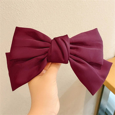 Vintage samta loka matu sprādze, liela vienkrāsaina lente, zirgaste, barrette matu sprādze sievietēm, meitenēm, matu aksesuāri, rotaslieta