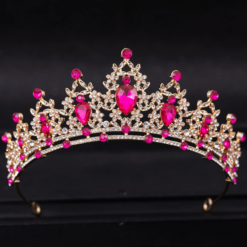 Vjenčana tijara za kosu Kristalna vjenčana tijara Kruna srebrne boje Dijadem Veo Tijare Vjenčani dodaci za kosu Pokrivala za glavu Nakit za glavu