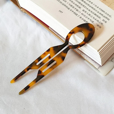 Νέο Μόδα Δημιουργικό Σχέδιο Ρετρό Γεωμετρικά Στικ για Μαλλιά σε Σχήμα U Acetate φουρκέτες Κέλυφος χελώνας για Δώρα πάρτι για γυναίκες κορίτσια