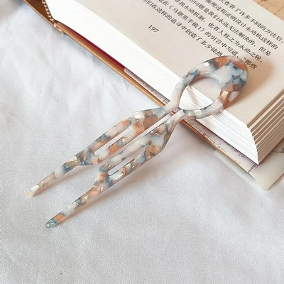 Νέο Μόδα Δημιουργικό Σχέδιο Ρετρό Γεωμετρικά Στικ για Μαλλιά σε Σχήμα U Acetate φουρκέτες Κέλυφος χελώνας για Δώρα πάρτι για γυναίκες κορίτσια