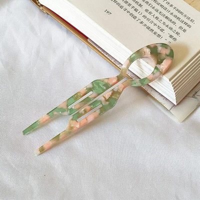 Νέο Μόδα Δημιουργικό Σχέδιο Ρετρό Γεωμετρικά Στικ για Μαλλιά σε Σχήμα U Acetate φουρκέτες Κέλυφος χελώνας για Δώρα πάρτι για γυναίκες κορίτσια