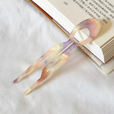 Νέο Μόδα Δημιουργικό Σχέδιο Ρετρό Γεωμετρικά Στικ για Μαλλιά σε Σχήμα U Acetate φουρκέτες Κέλυφος χελώνας για Δώρα πάρτι για γυναίκες κορίτσια