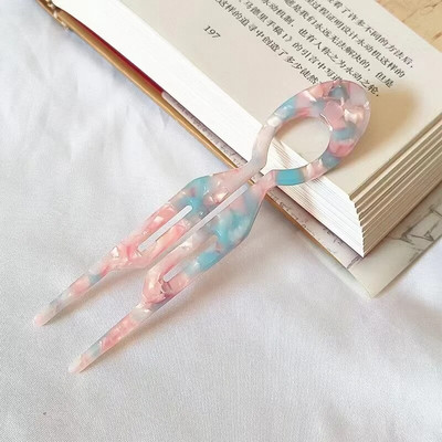 Νέο Μόδα Δημιουργικό Σχέδιο Ρετρό Γεωμετρικά Στικ για Μαλλιά σε Σχήμα U Acetate φουρκέτες Κέλυφος χελώνας για Δώρα πάρτι για γυναίκες κορίτσια