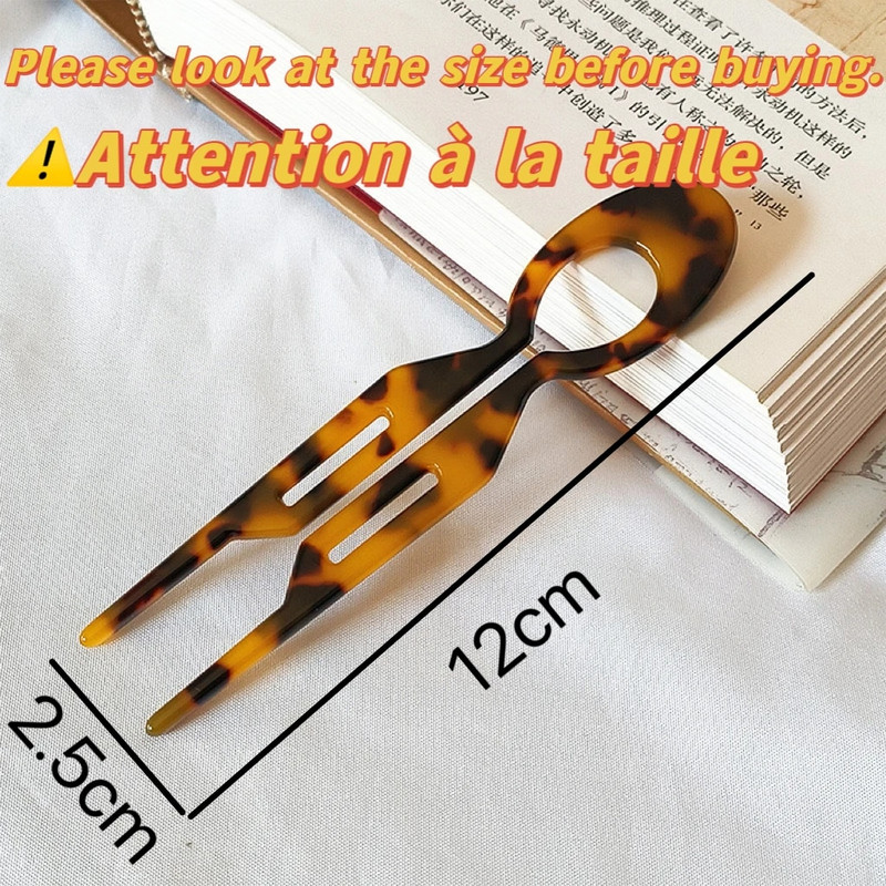 Νέο Μόδα Δημιουργικό Σχέδιο Ρετρό Γεωμετρικά Στικ για Μαλλιά σε Σχήμα U Acetate φουρκέτες Κέλυφος χελώνας για Δώρα πάρτι για γυναίκες κορίτσια