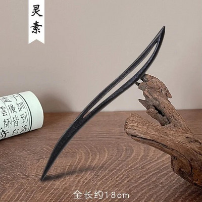 Jaunas sieviešu modes Vienkārša melna koka matadata Pieaugušajiem Sweet Matadatas Sieviešu matu aksesuāri Galvassegas