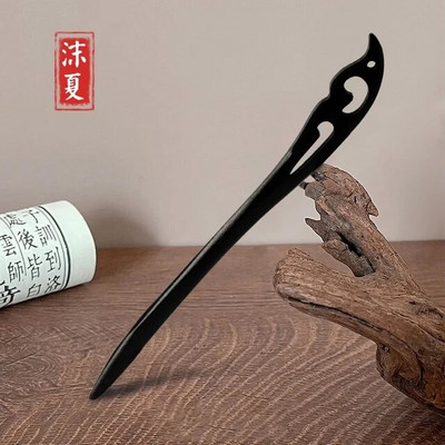 Jaunas sieviešu modes Vienkārša melna koka matadata Pieaugušajiem Sweet Matadatas Sieviešu matu aksesuāri Galvassegas