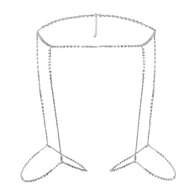 Fashion 1PC Sexy Rhinestone Leg αλυσίδα Body Jewellery Αμμώδης παραλία Shining Waist Chains Belly Chains Trendy αλυσίδα για μηρούς