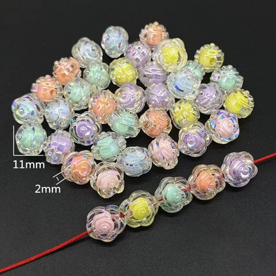 20 gab AB Krāsa Sirds Akrila Pērlītes Zvaigznes formas Krelles Piekariņi Rokassprādze Kaklarota Krelles Juvelierizstrādājumu izgatavošanai DIY Aksesuāri #ZZ04