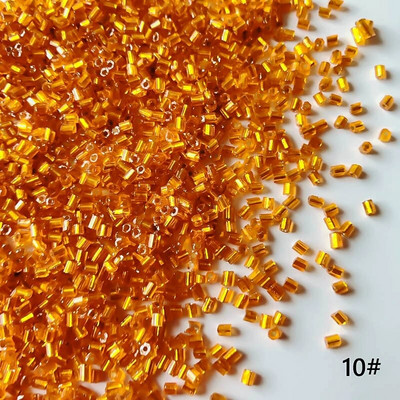 2mm Γυάλινοι σπόροι Χαλαρές Χάντρες Ασημί Χρώμα Εσωτερικό Μακρύ Σωλήνα Γούρια DIY Craft Βραχιόλι Κοσμήματα Προμήθειες Κατασκευής Κολιέ Αξεσουάρ