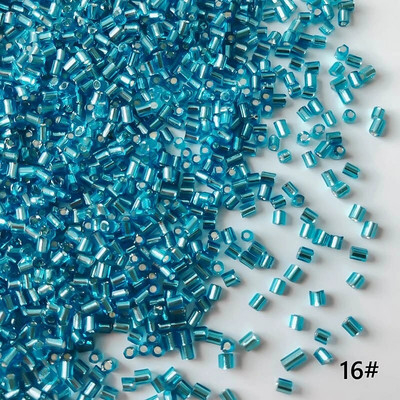 2mm Γυάλινοι σπόροι Χαλαρές Χάντρες Ασημί Χρώμα Εσωτερικό Μακρύ Σωλήνα Γούρια DIY Craft Βραχιόλι Κοσμήματα Προμήθειες Κατασκευής Κολιέ Αξεσουάρ