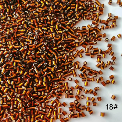 2mm Γυάλινοι σπόροι Χαλαρές Χάντρες Ασημί Χρώμα Εσωτερικό Μακρύ Σωλήνα Γούρια DIY Craft Βραχιόλι Κοσμήματα Προμήθειες Κατασκευής Κολιέ Αξεσουάρ