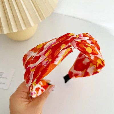 Sieviešu Meitenes Satīna Tiedye Ziedi Big Knot Matu Lente Galvas saite Pieaugušajiem Matu Aksesuāri Matu Jewley