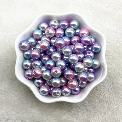 4 χιλιοστά 6 χιλιοστά 8 χιλιοστά 10 χιλιοστά Στρογγυλή ντεγκραντέ Χρώμα ακρυλικές χάντρες Χαλαρές χάντρες διαχωρισμού για κοσμήματα κατασκευής DIY χειροποίητα αξεσουάρ βραχιολιών