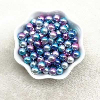 4 χιλιοστά 6 χιλιοστά 8 χιλιοστά 10 χιλιοστά Στρογγυλή ντεγκραντέ Χρώμα ακρυλικές χάντρες Χαλαρές χάντρες διαχωρισμού για κοσμήματα κατασκευής DIY χειροποίητα αξεσουάρ βραχιολιών