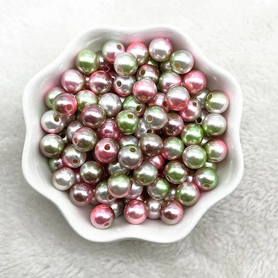 4 χιλιοστά 6 χιλιοστά 8 χιλιοστά 10 χιλιοστά Στρογγυλή ντεγκραντέ Χρώμα ακρυλικές χάντρες Χαλαρές χάντρες διαχωρισμού για κοσμήματα κατασκευής DIY χειροποίητα αξεσουάρ βραχιολιών