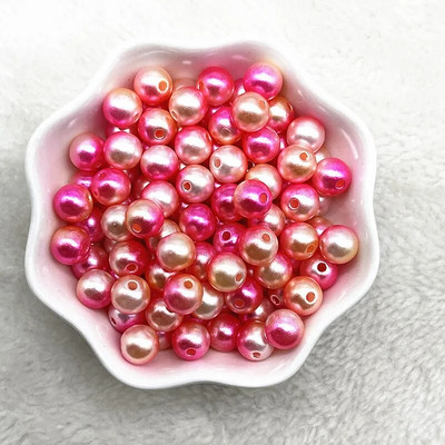 4 χιλιοστά 6 χιλιοστά 8 χιλιοστά 10 χιλιοστά Στρογγυλή ντεγκραντέ Χρώμα ακρυλικές χάντρες Χαλαρές χάντρες διαχωρισμού για κοσμήματα κατασκευής DIY χειροποίητα αξεσουάρ βραχιολιών