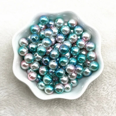 4 χιλιοστά 6 χιλιοστά 8 χιλιοστά 10 χιλιοστά Στρογγυλή ντεγκραντέ Χρώμα ακρυλικές χάντρες Χαλαρές χάντρες διαχωρισμού για κοσμήματα κατασκευής DIY χειροποίητα αξεσουάρ βραχιολιών