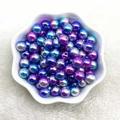 4 χιλιοστά 6 χιλιοστά 8 χιλιοστά 10 χιλιοστά Στρογγυλή ντεγκραντέ Χρώμα ακρυλικές χάντρες Χαλαρές χάντρες διαχωρισμού για κοσμήματα κατασκευής DIY χειροποίητα αξεσουάρ βραχιολιών