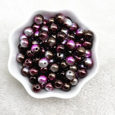 4 χιλιοστά 6 χιλιοστά 8 χιλιοστά 10 χιλιοστά Στρογγυλή ντεγκραντέ Χρώμα ακρυλικές χάντρες Χαλαρές χάντρες διαχωρισμού για κοσμήματα κατασκευής DIY χειροποίητα αξεσουάρ βραχιολιών