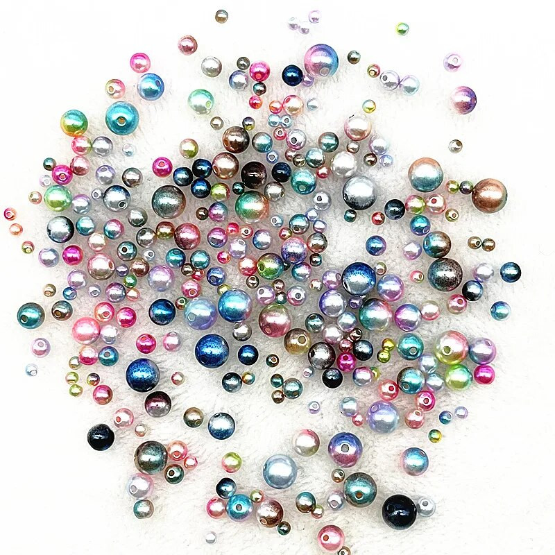 4 χιλιοστά 6 χιλιοστά 8 χιλιοστά 10 χιλιοστά Στρογγυλή ντεγκραντέ Χρώμα ακρυλικές χάντρες Χαλαρές χάντρες διαχωρισμού για κοσμήματα κατασκευής DIY χειροποίητα αξεσουάρ βραχιολιών