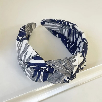 Bohēmijas kokvilnas ziedu mezgls matu lente galvas saite pieaugušajiem matu aksesuāri Hair Jewley