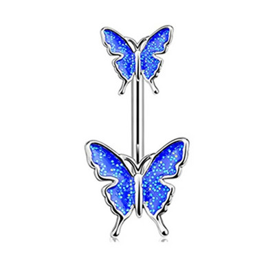 1 τμχ Πεταλούδα Cz Δαχτυλίδι με κοιλιά Γυναικεία μόδα Glitter Δαχτυλίδι κοιλιάς Κοσμήματα Καρδιά Ομφαλός Piercing Barbell Crystal Pircing Ombligo