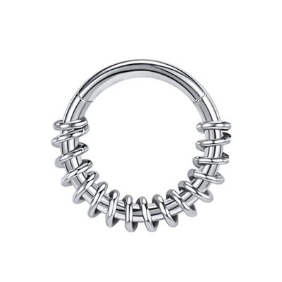 Nosni prsten od nehrđajućeg čelika Piercing septuma za žene Nariz piercing ušne hrskavice Tragus Goth piercing Nez Opal Nakit za tijelo