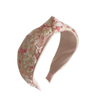 PROLY New Fashion Headband For Women Wide Side Flower Hairband Fresh Light Color Turban Girls Hair Accessories Χονδρική