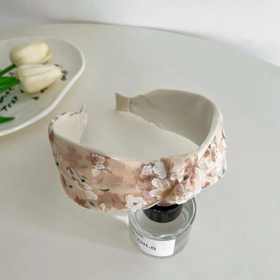 PROLY jauna modes galvas saite sievietēm, plata sānu ziedu matu lente svaigas gaišas krāsas turbāna meitenēm, matu aksesuāri vairumtirdzniecība