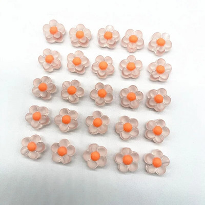 30gab 12 mm matēšana/caurspīdība/AB krāsa akrila saulespuķu krelles, vaļīgas starplikas krelles rotaslietu izgatavošanai, DIY aksesuāri