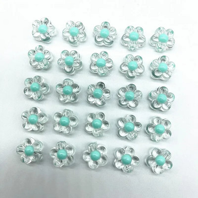 30gab 12 mm matēšana/caurspīdība/AB krāsa akrila saulespuķu krelles, vaļīgas starplikas krelles rotaslietu izgatavošanai, DIY aksesuāri