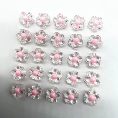 30gab 12 mm matēšana/caurspīdība/AB krāsa akrila saulespuķu krelles, vaļīgas starplikas krelles rotaslietu izgatavošanai, DIY aksesuāri