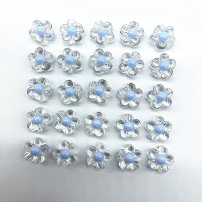 30gab 12 mm matēšana/caurspīdība/AB krāsa akrila saulespuķu krelles, vaļīgas starplikas krelles rotaslietu izgatavošanai, DIY aksesuāri