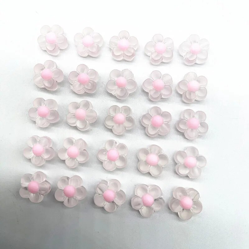 30gab 12 mm matēšana/caurspīdība/AB krāsa akrila saulespuķu krelles, vaļīgas starplikas krelles rotaslietu izgatavošanai, DIY aksesuāri