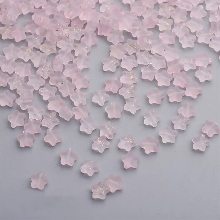 50 gab Krāsu zvaigžņu krelles 8 mm čehu stikla brīvs starplikas rotaslietu izgatavošanai matadata, ar rokām darināti aksesuāri